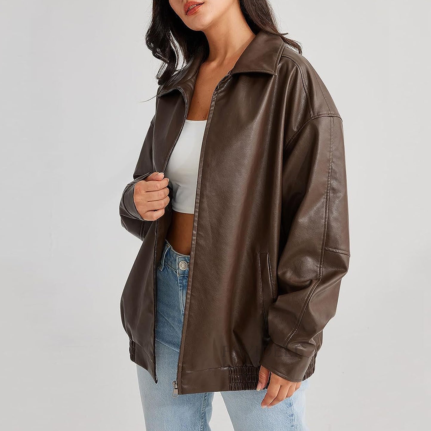 Faux Leather Jacket