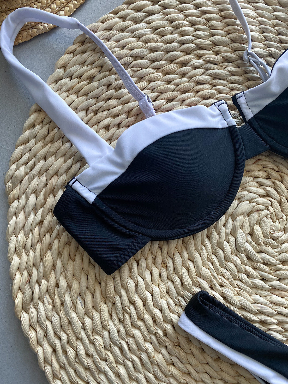 Black and white Bikini set