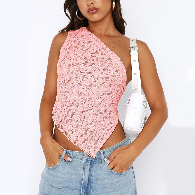 Lace Backless tied Waistless top