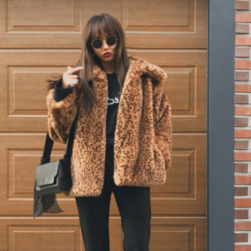 Leopard Print Short Casual Cardigan Jacket