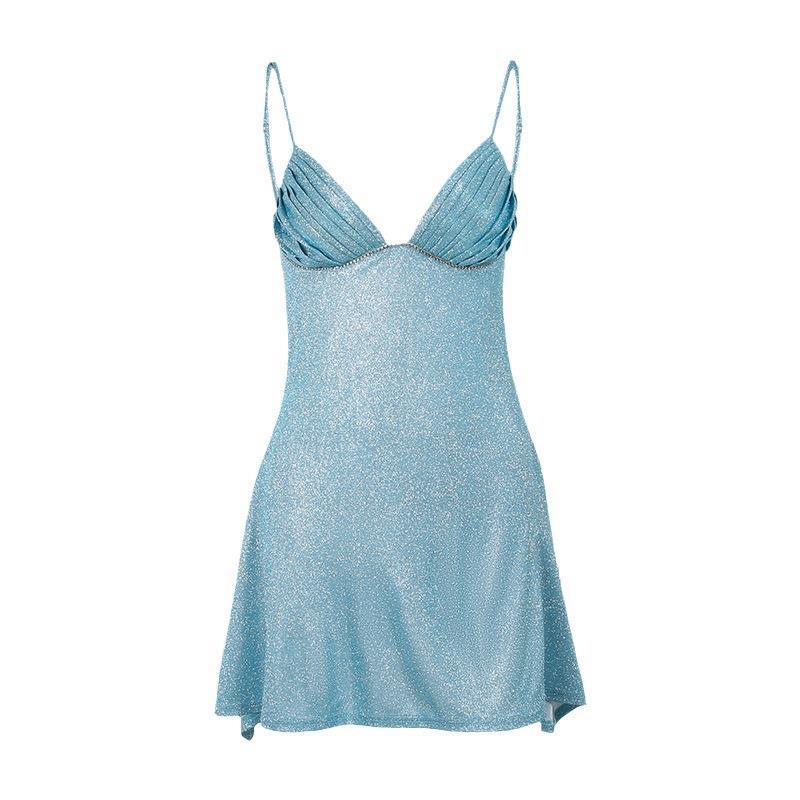 Baby Blue Sparkly Dress