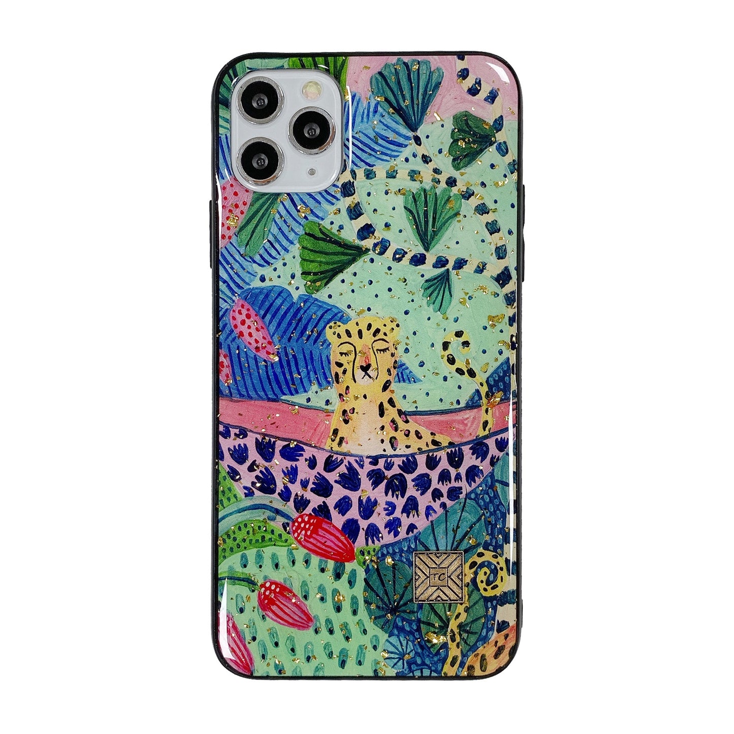 Epoxy Animal Leopard Print Mobile Phone Case