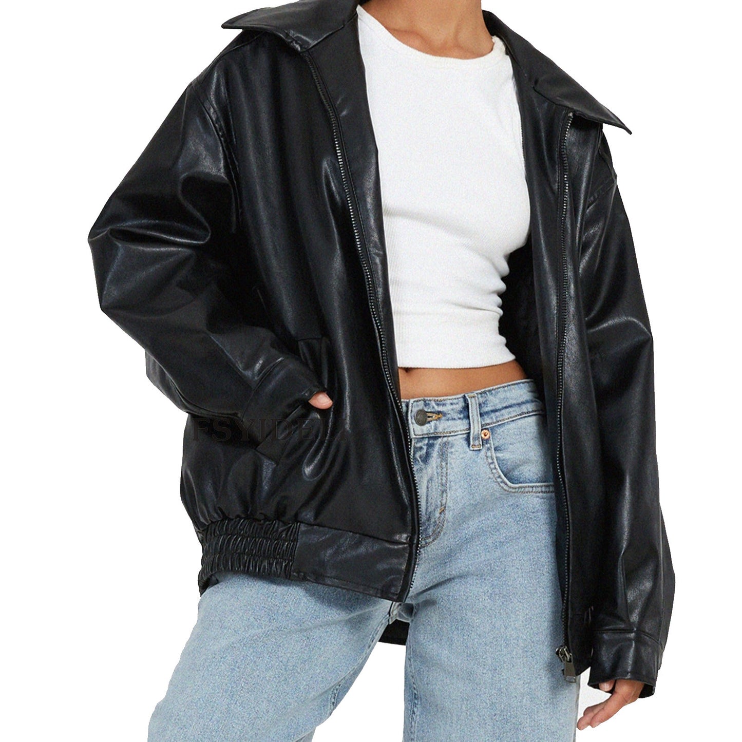 Faux Leather Jacket