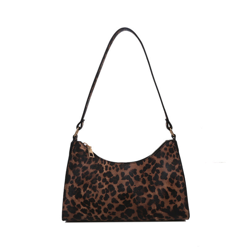 Leopard print underarm bag