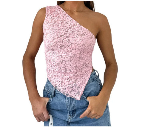 Lace Backless tied Waistless top