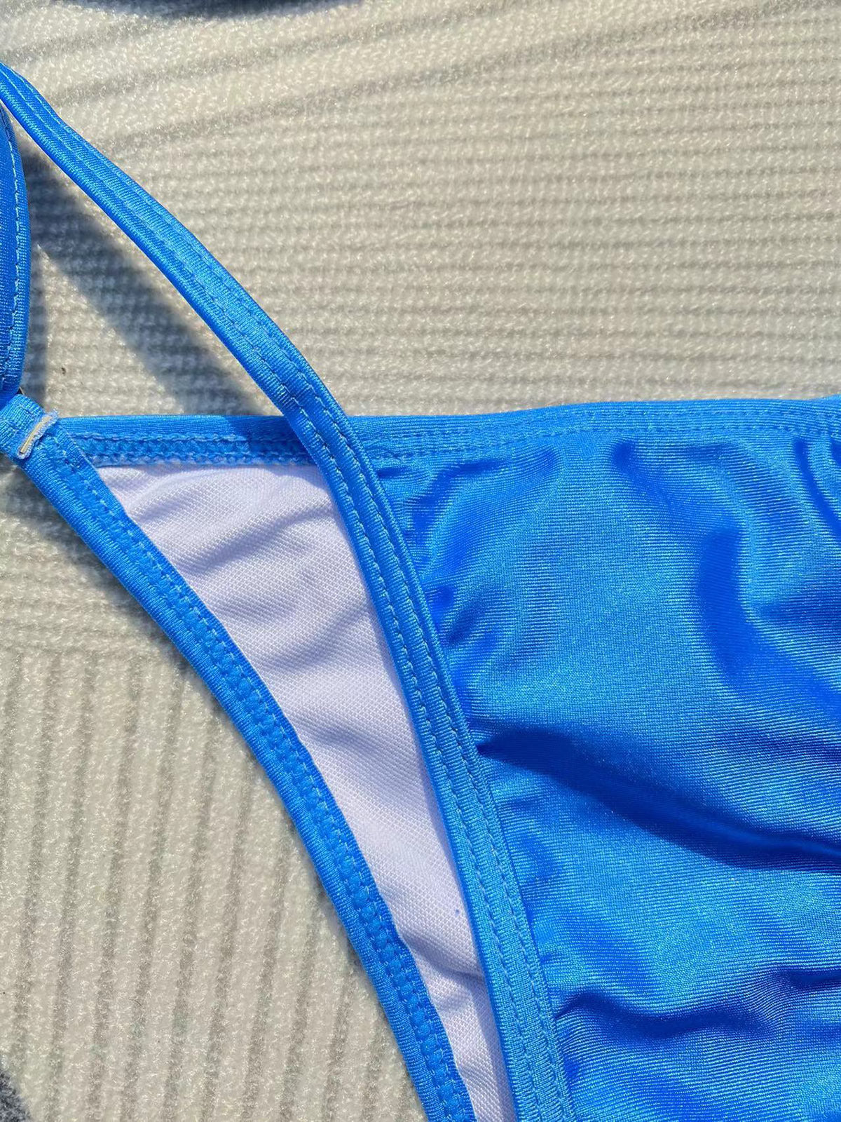 Royal Blue Bandeau Bikini Set