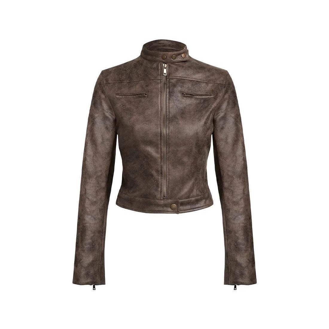 Maillard Motorcycle Vintage Distressed Leather jacket